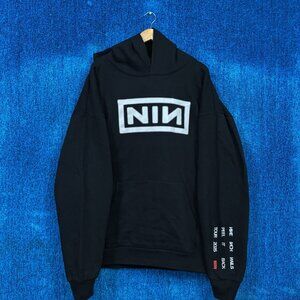 Nine Inch Nails Self Titled Oversized Graphic Merch Tour Hoodie Size XXL